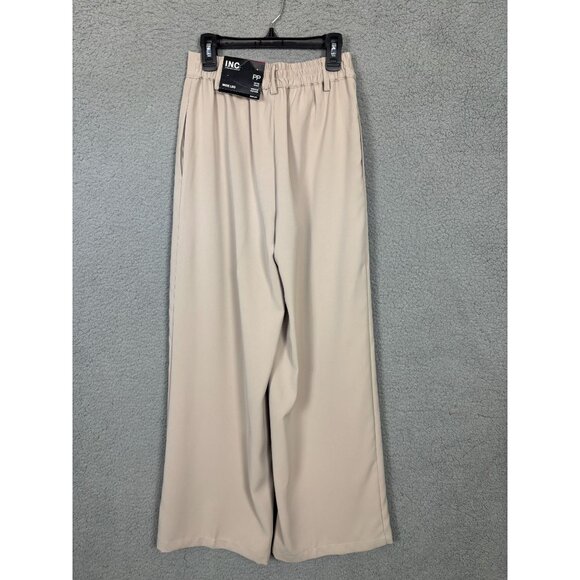I.n.c. International Concepts Petite High-Rise Wide-Leg Pants Size PP Tan NWT's - Picture 3 of 7